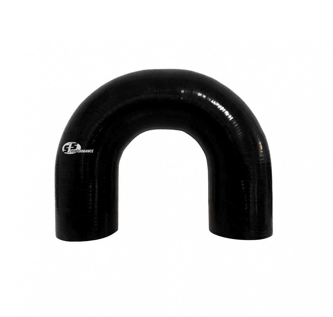 180 Silicon Elbow 13mm Bore 102mm Legs 3 Ply black