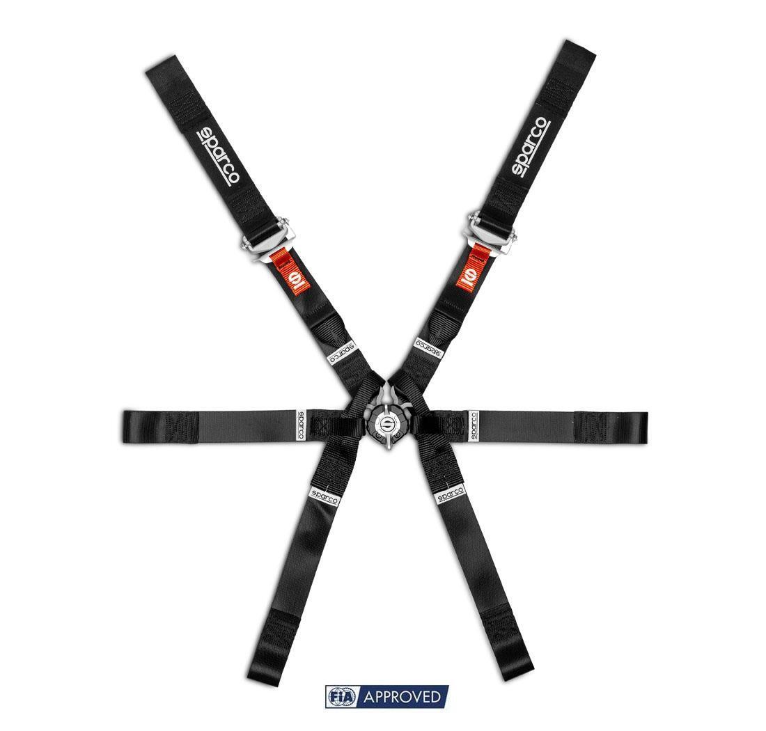 Harnais FIA Sparco 6 points FORMULA H-9 EVO noir
