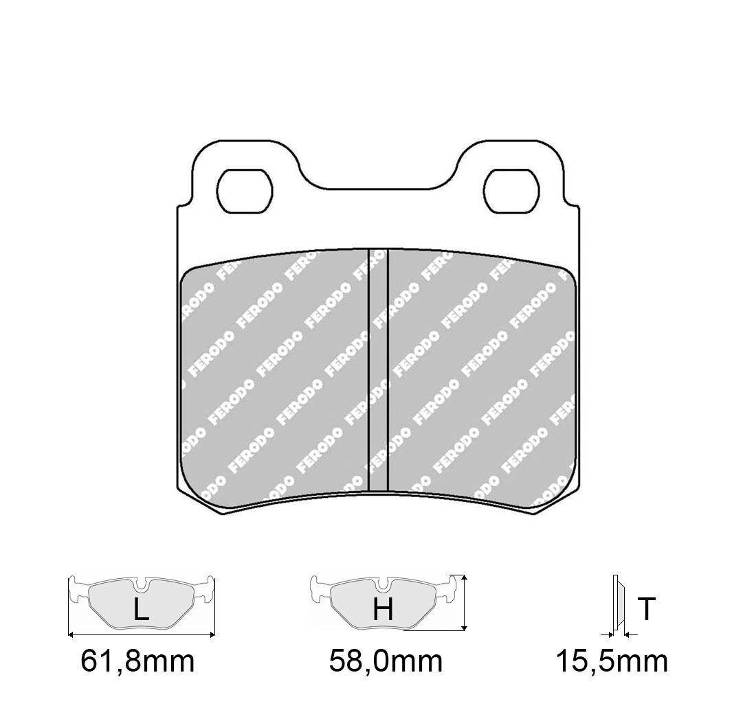Brake Pads FERODO FCP586 Model
