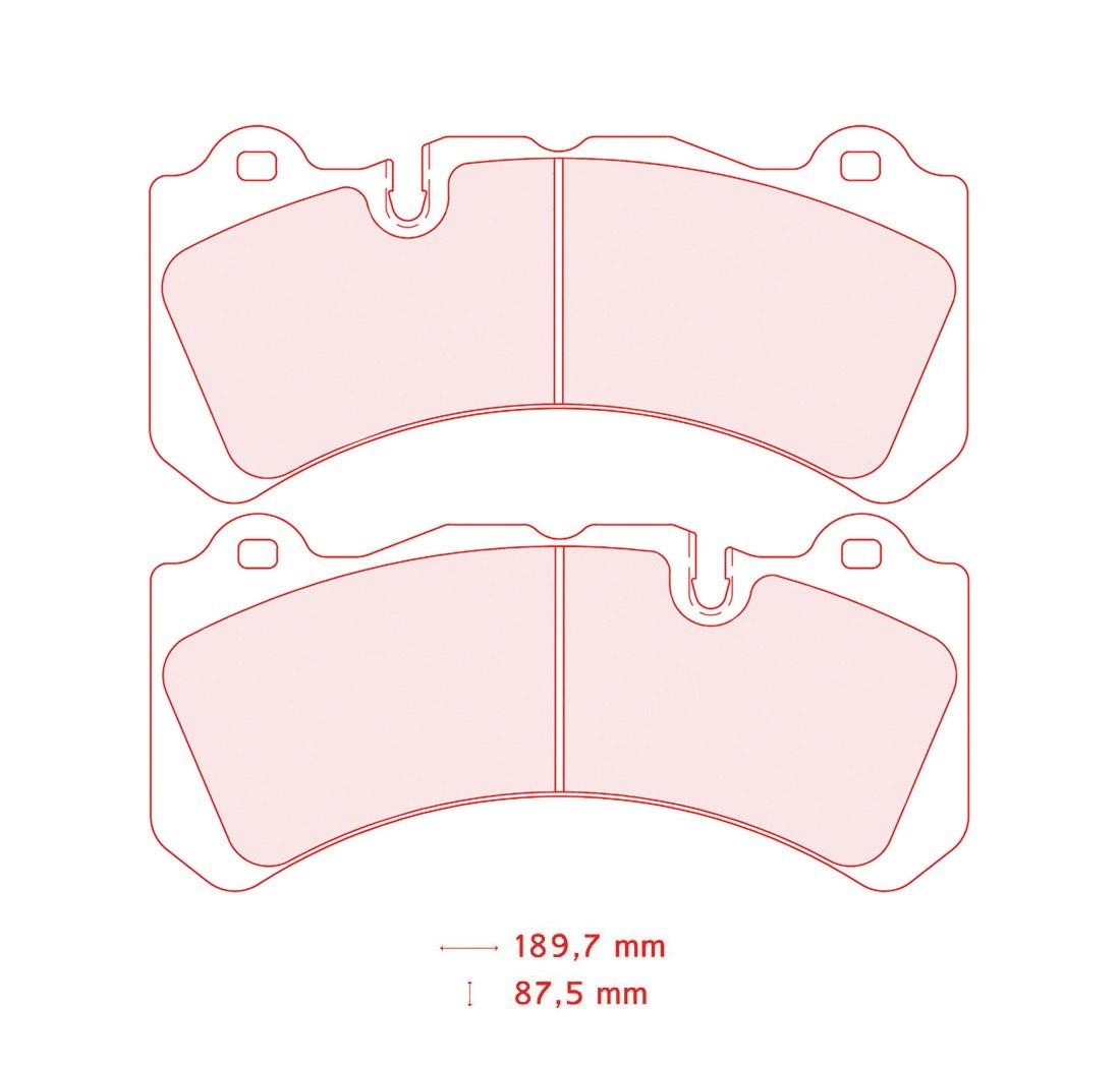 Plaquettes de frein CARBONE LORRAINE Modèle FRP3098