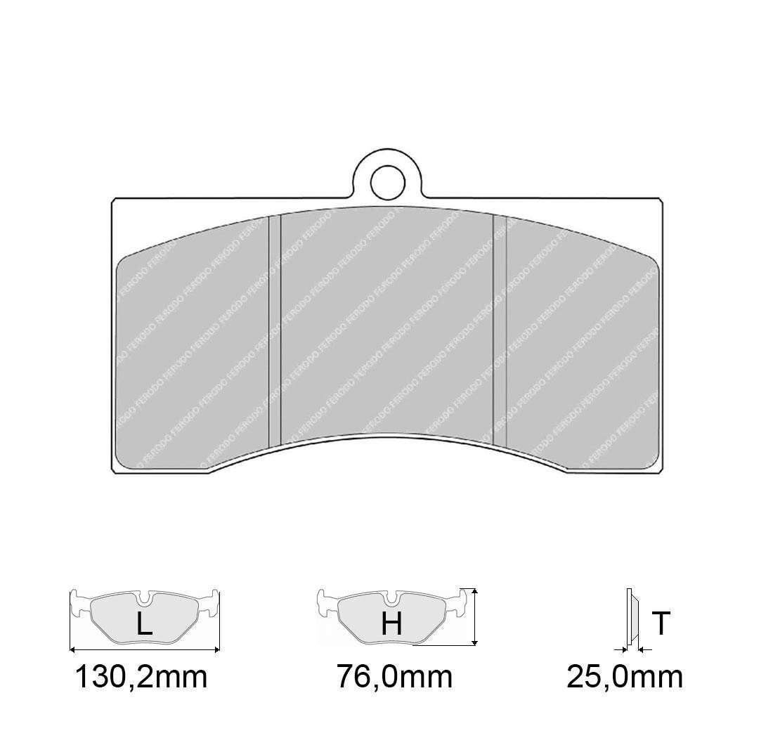 4 brake pads set - FERODO