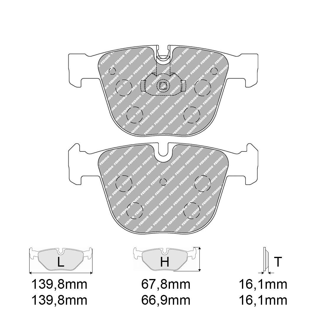 Brake Pads FERODO FCP1672 Model
