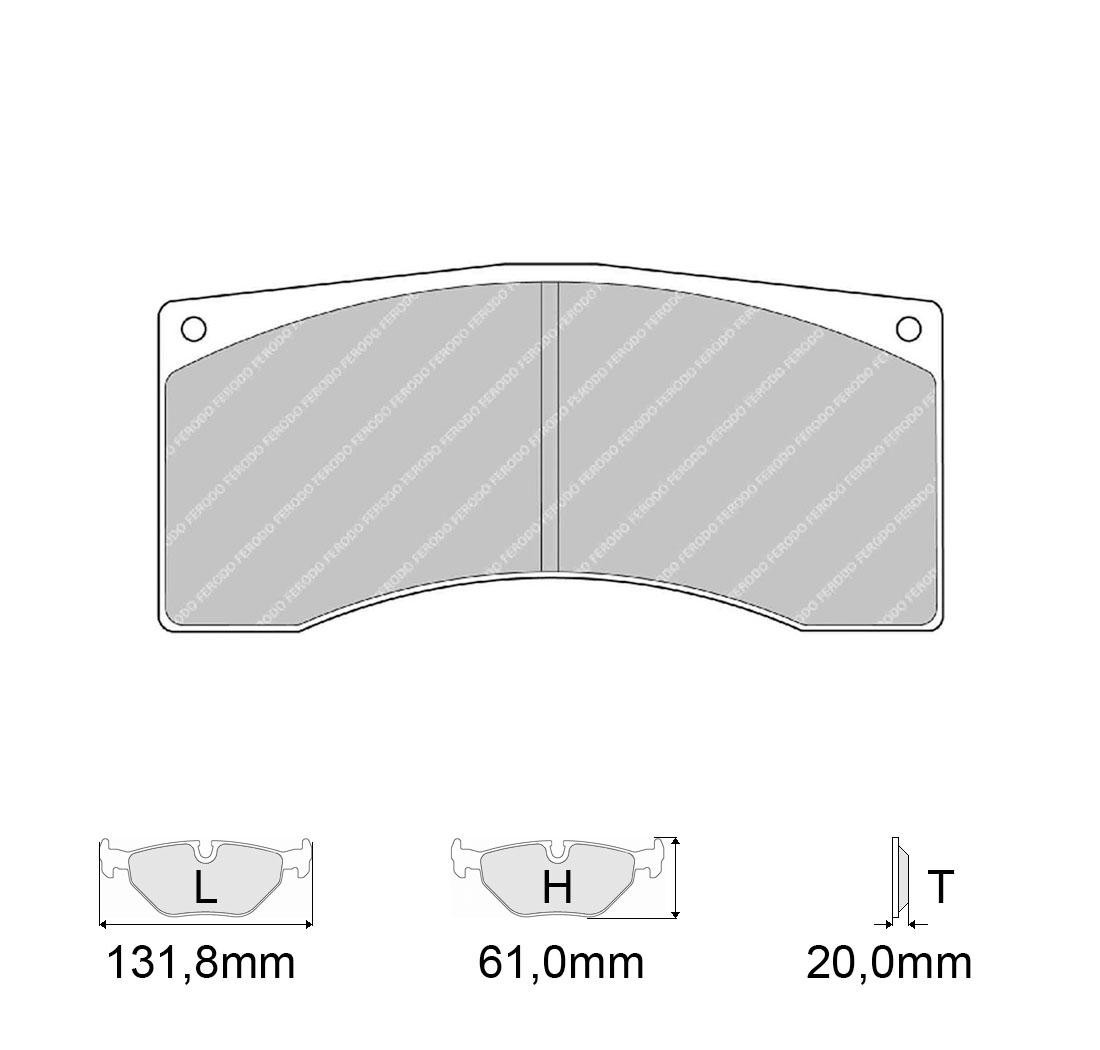 4 brake pads set - FERODO