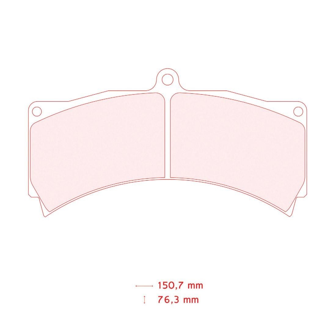 Plaquettes de frein CARBONE LORRAINE Modèle FRP3000