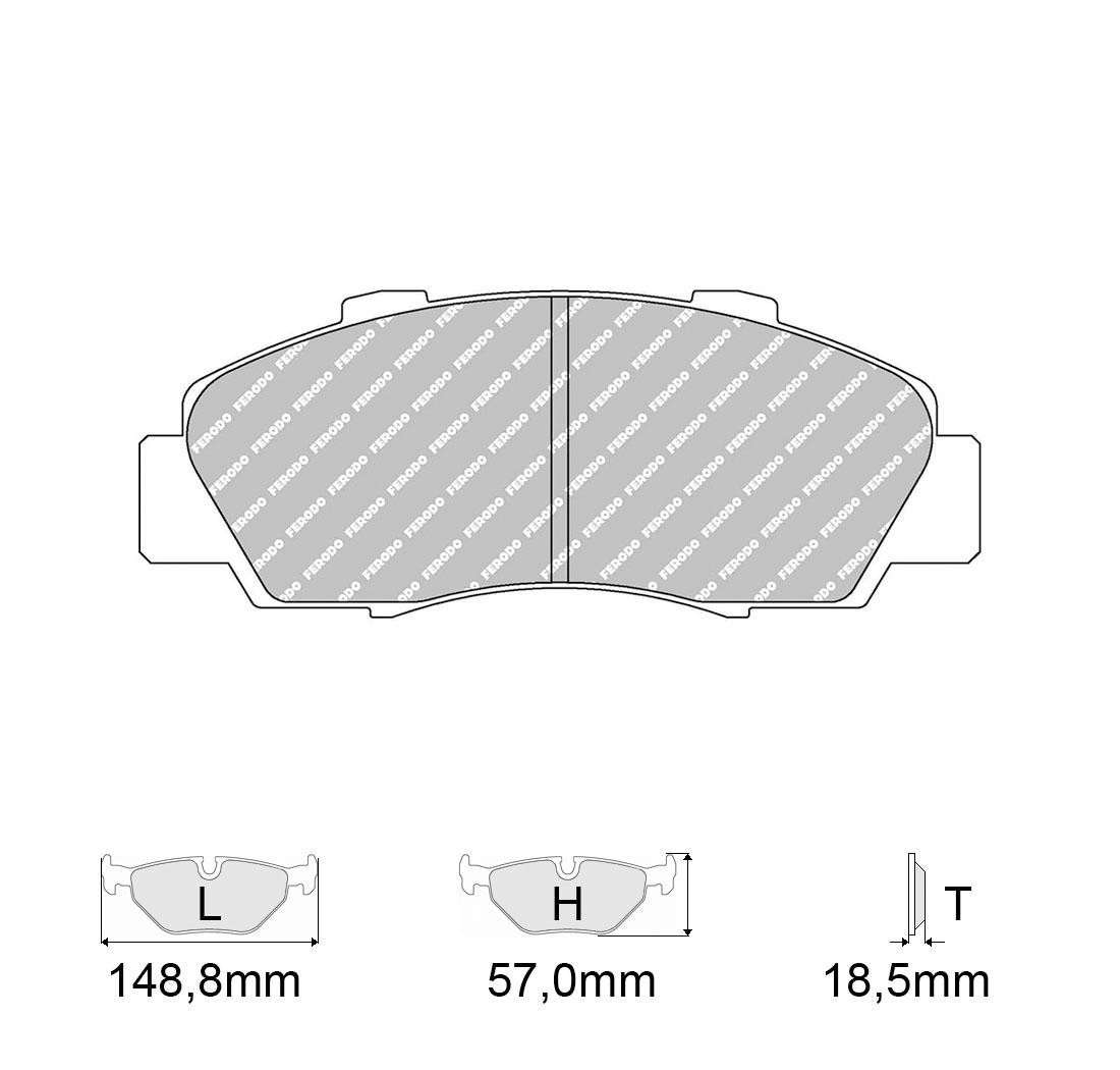 4 brake pads set - FERODO