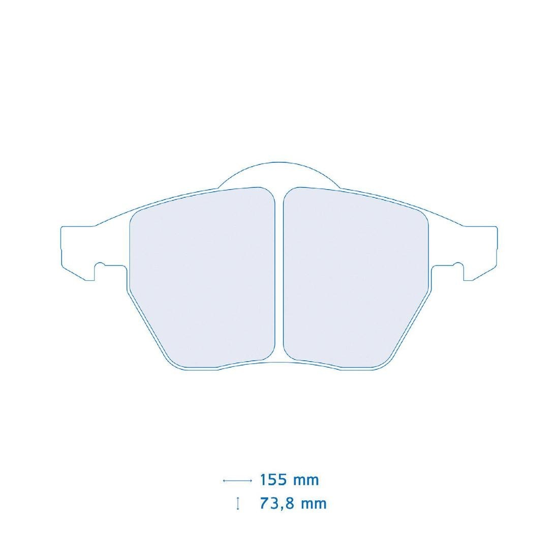 Brake Pads CARBONE LORRAINE FCP590 Model