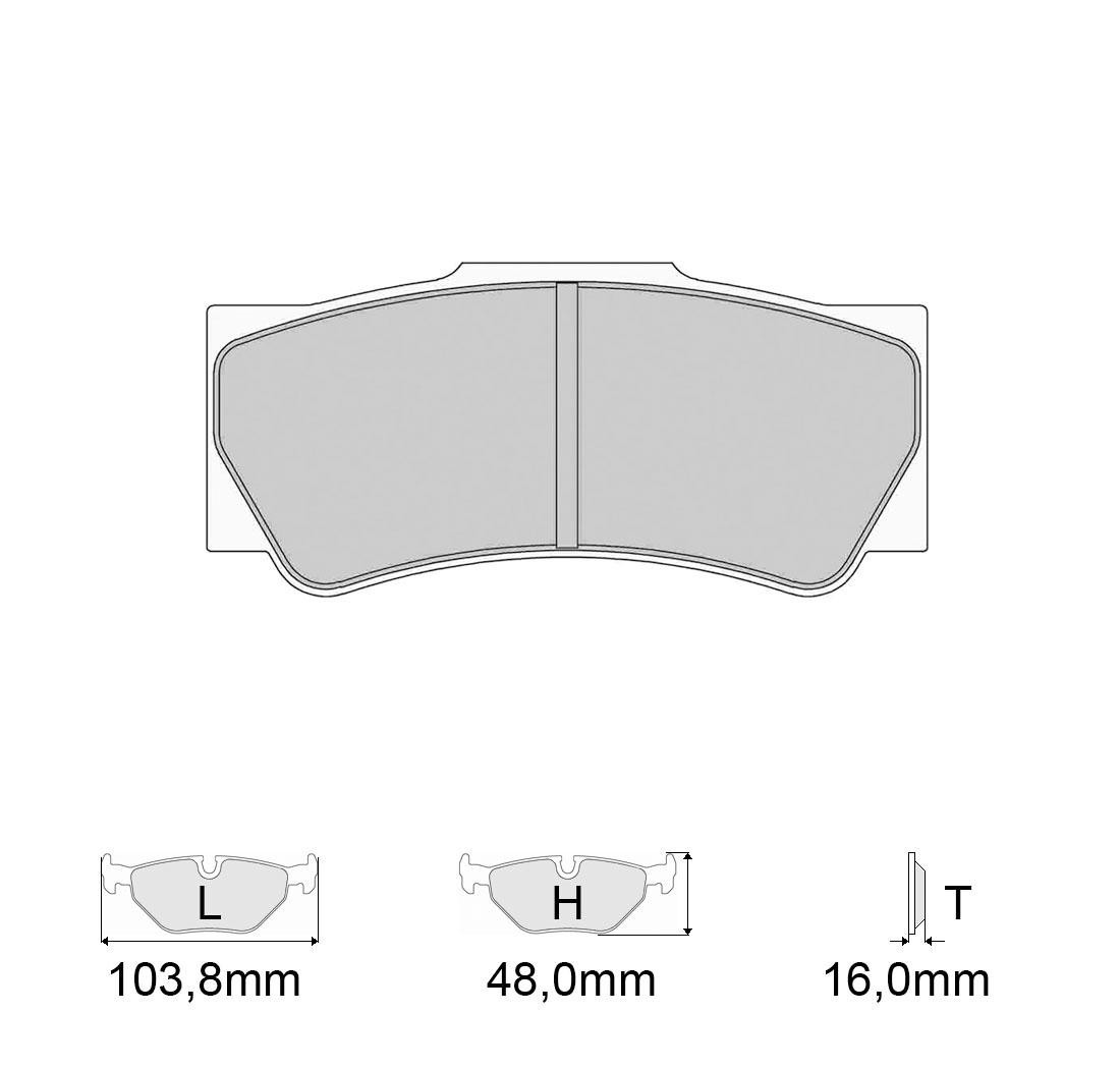 Plaquettes de frein FERODO Modèle FRP3117