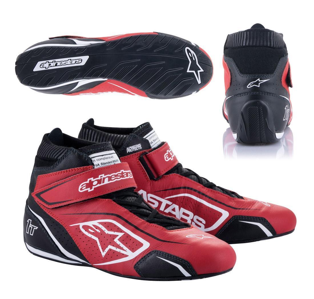 Botas TECH 1-T v3 de Alpinestars, rojo/negro/blanco, número 37