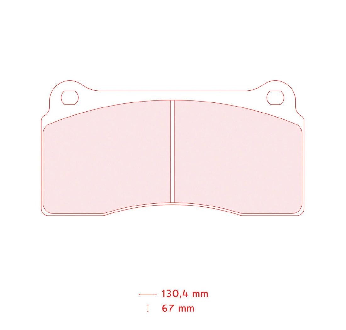 4 brake pads set - Carbone Lorraine