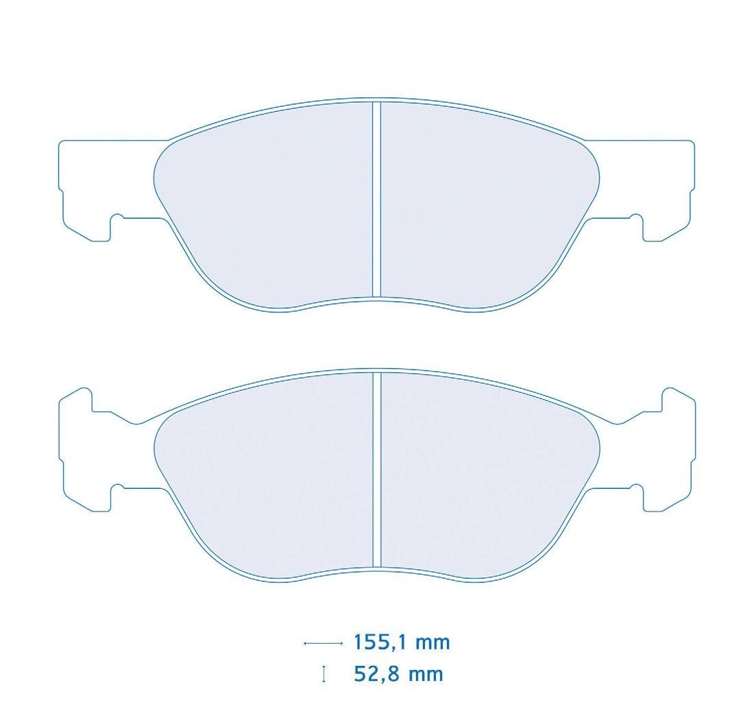 Plaquettes de frein CARBONE LORRAINE Modèle FCP1056