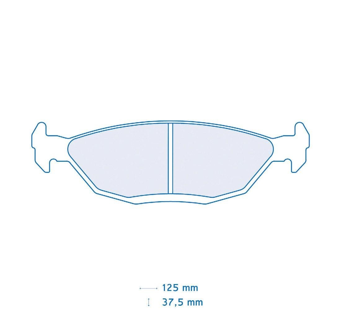 Brake Pads CARBONE LORRAINE FCP296 Model