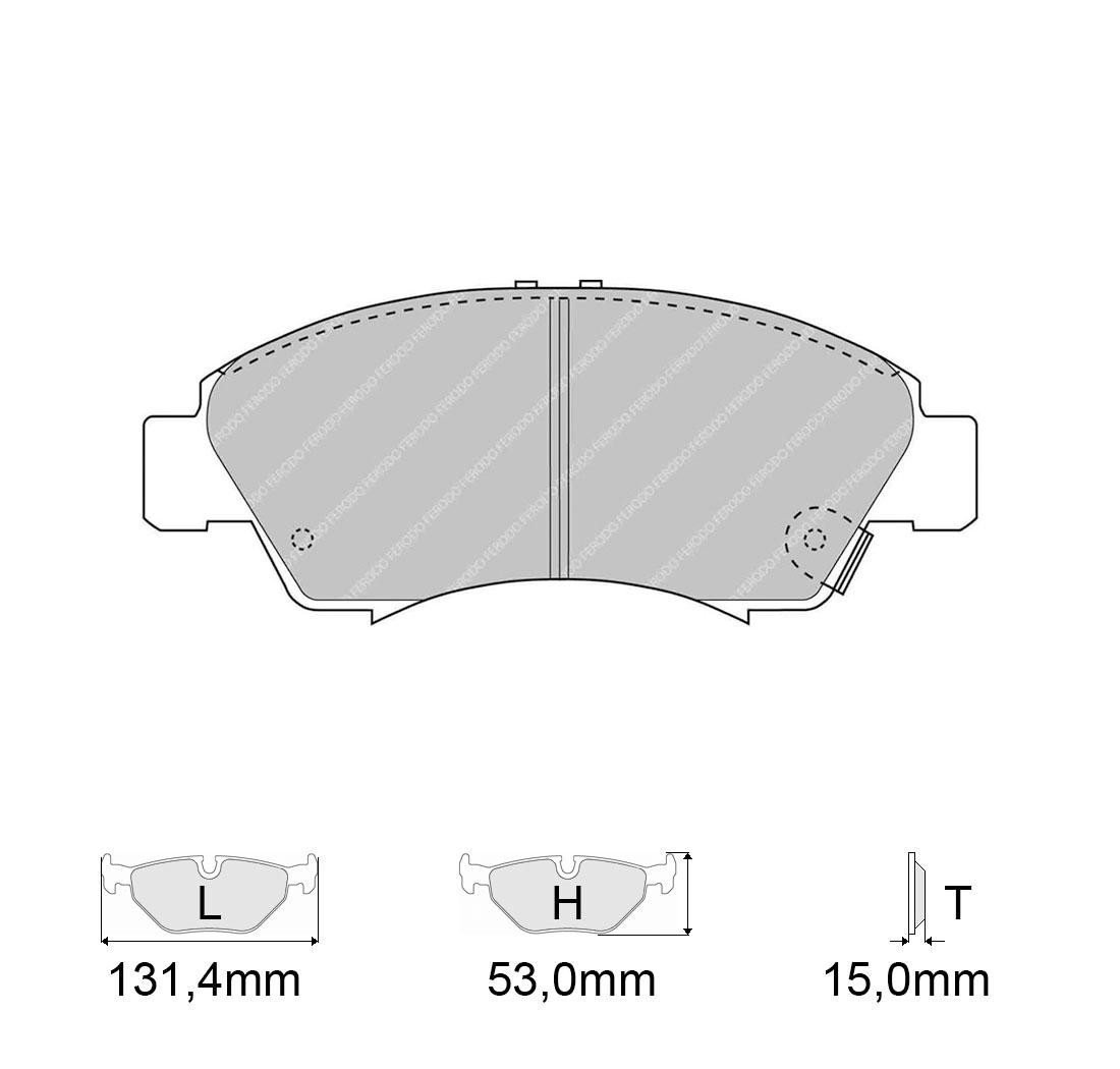 Brake Pads FERODO FCP777 Model