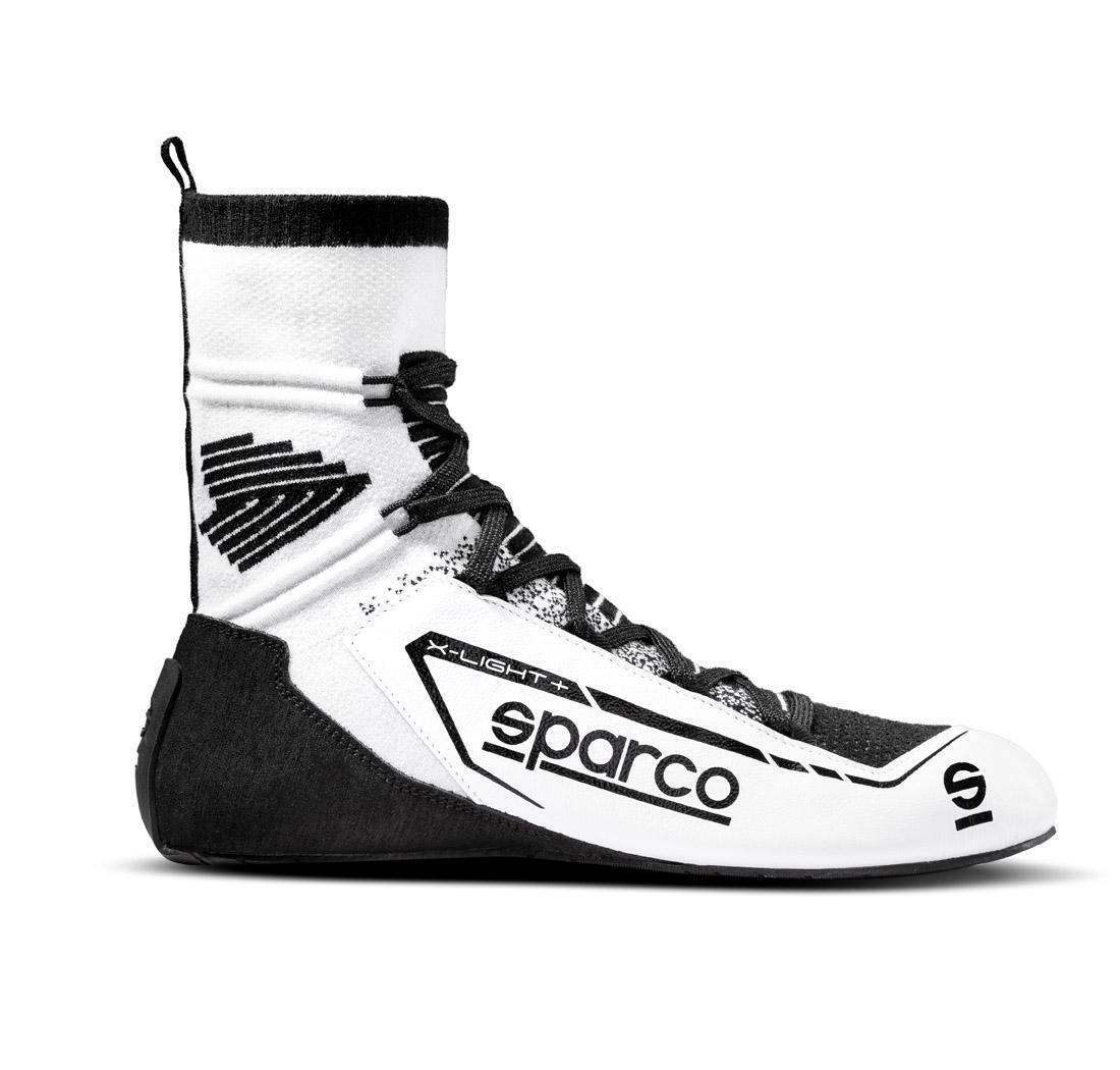 Sparco race shoes X-LIGHT+, white/black - Size 39