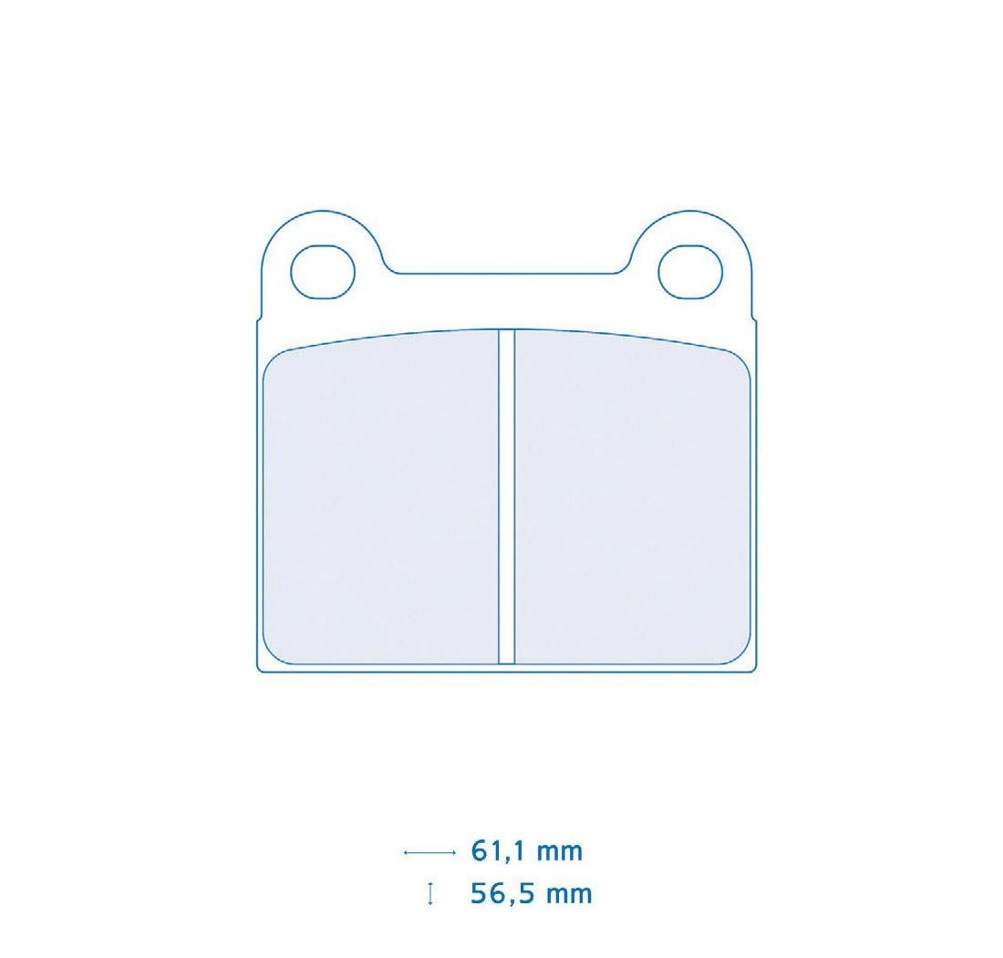 Plaquettes de frein CARBONE LORRAINE Modèle FCP2