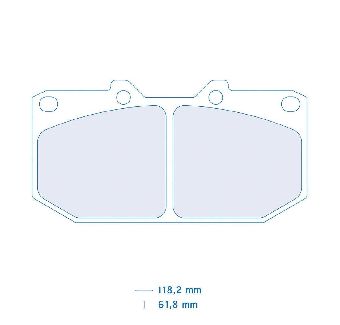 4 brake pads set - Carbone Lorraine