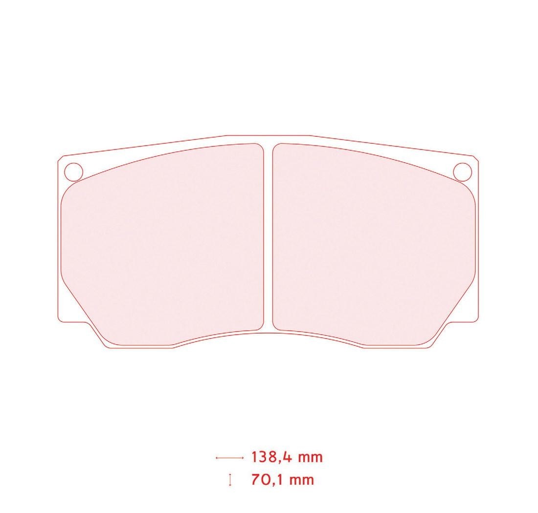 Pastillas de freno CARBONE LORRAINE Modelo FRP3088