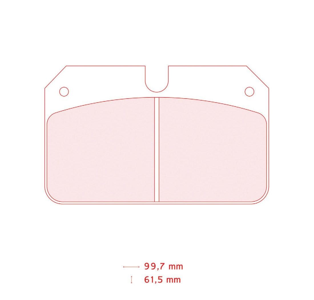 4 brake pads set - Carbone Lorraine