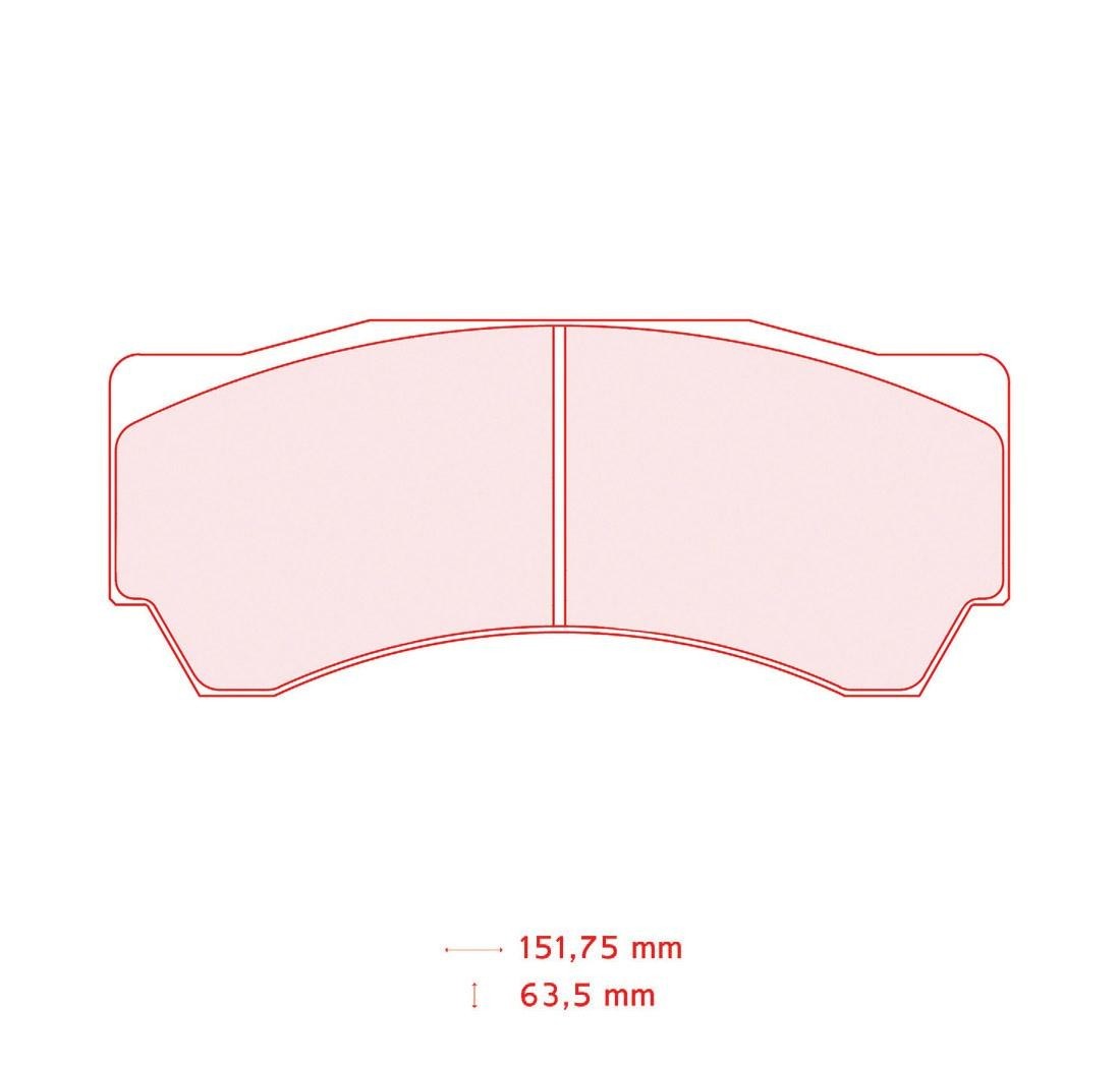 Pastillas de freno CARBONE LORRAINE Modelo FRP3081