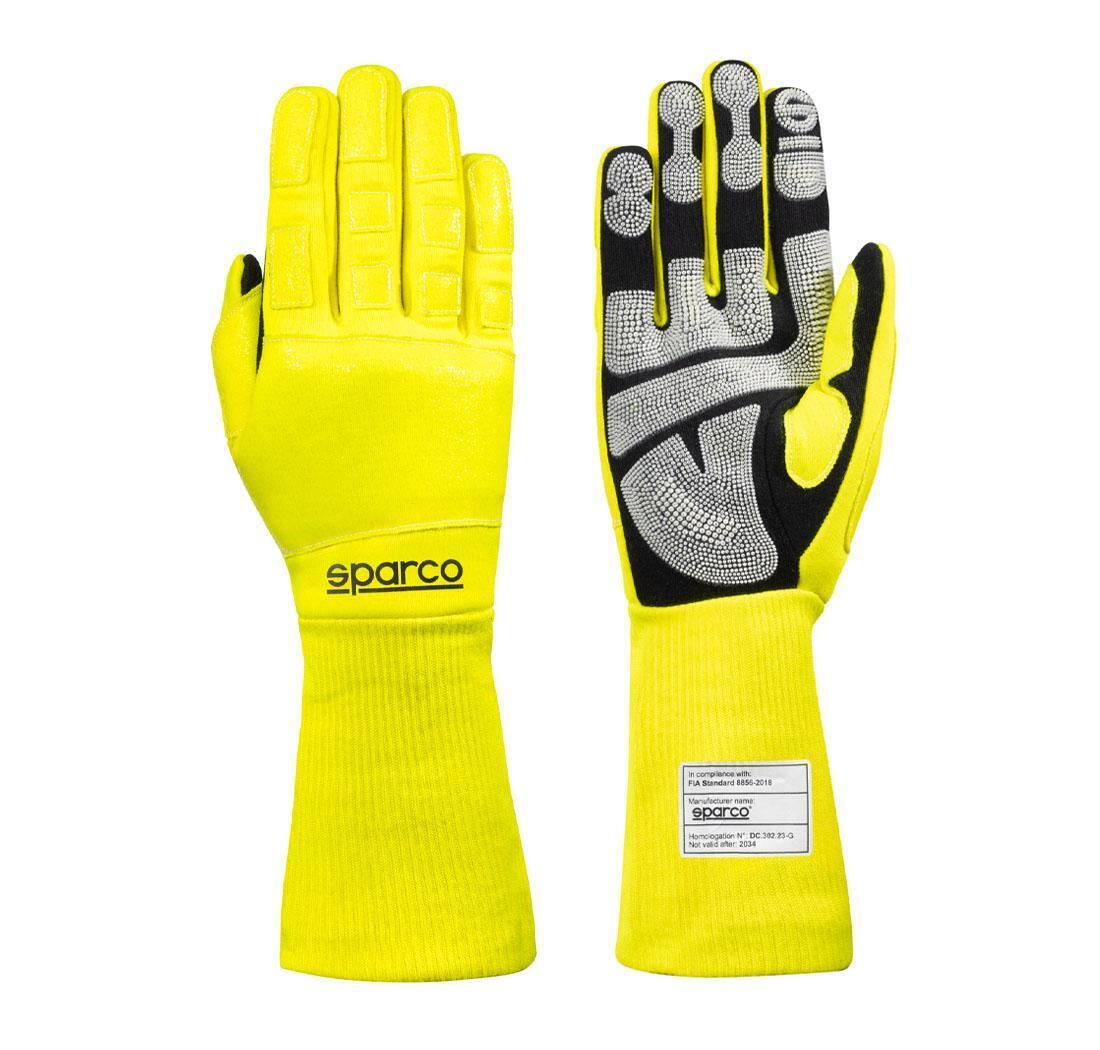 Gants Sparco mécano R-TIDE MECA jaune fluo - Taille 10