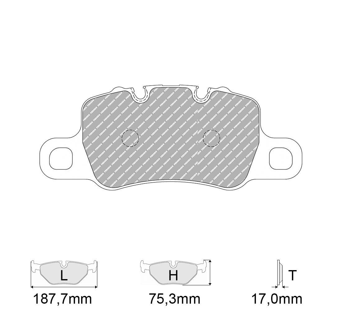 Plaquettes de frein FERODO Modèle FCP4665