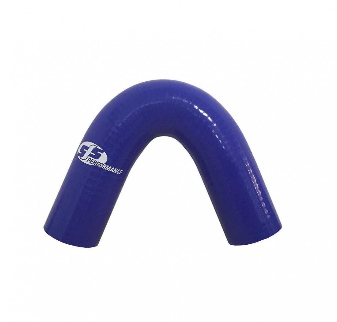 135 Silicon Elbow 11mm Bore 102mm Legs 3 Ply Blue