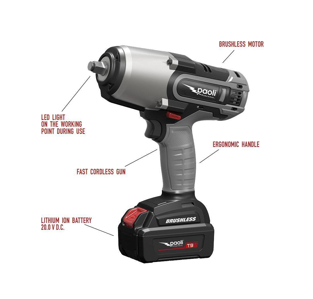 Avvitatore cordless modello Typhoon BRUSHLESS 1/2 (5.0 Ah)