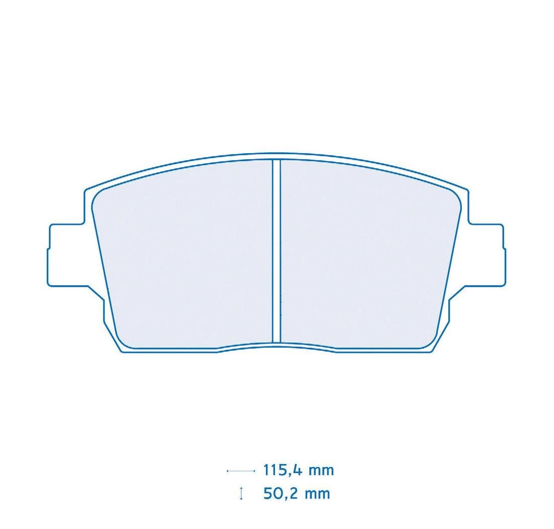 Set de 4 pastillas de freno - Carbone Lorraine