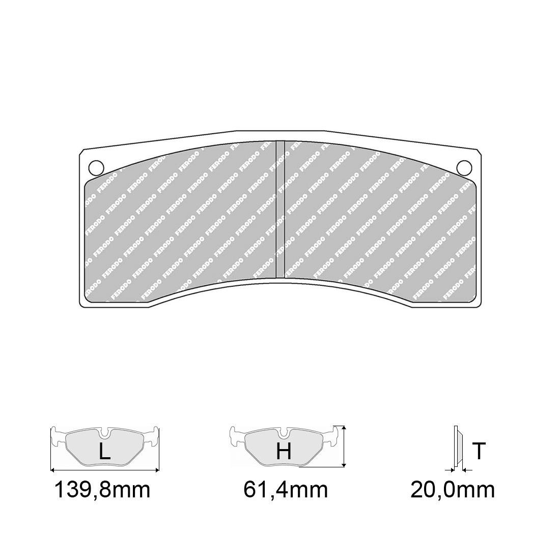 4 brake pads set - FERODO