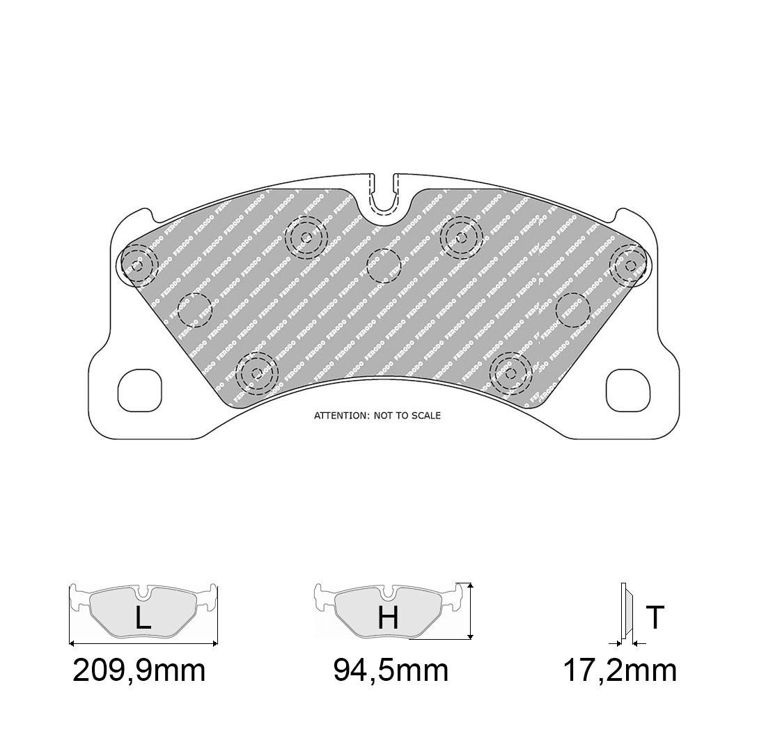 Plaquettes de frein FERODO Modèle FCP4064