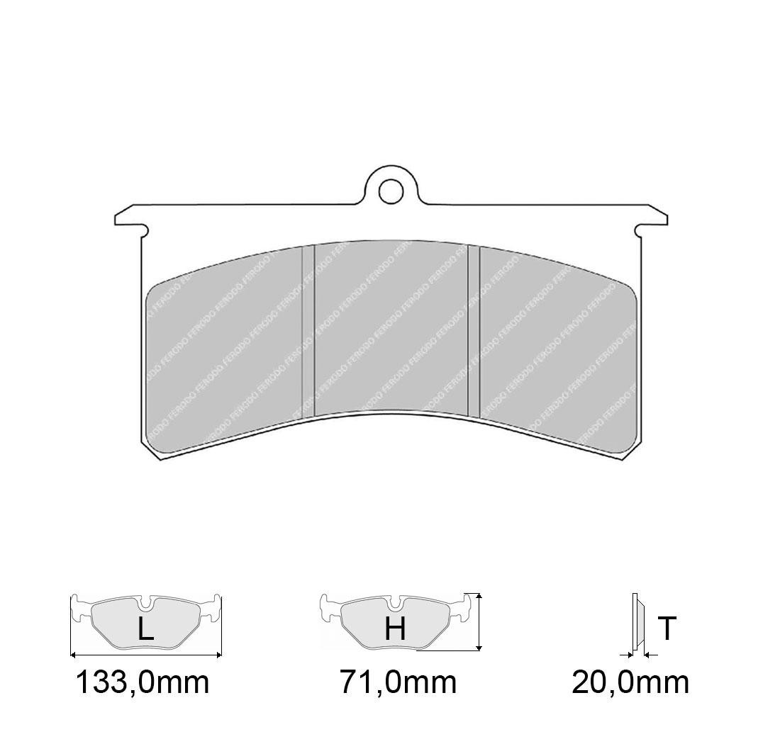 4 brake pads set - FERODO