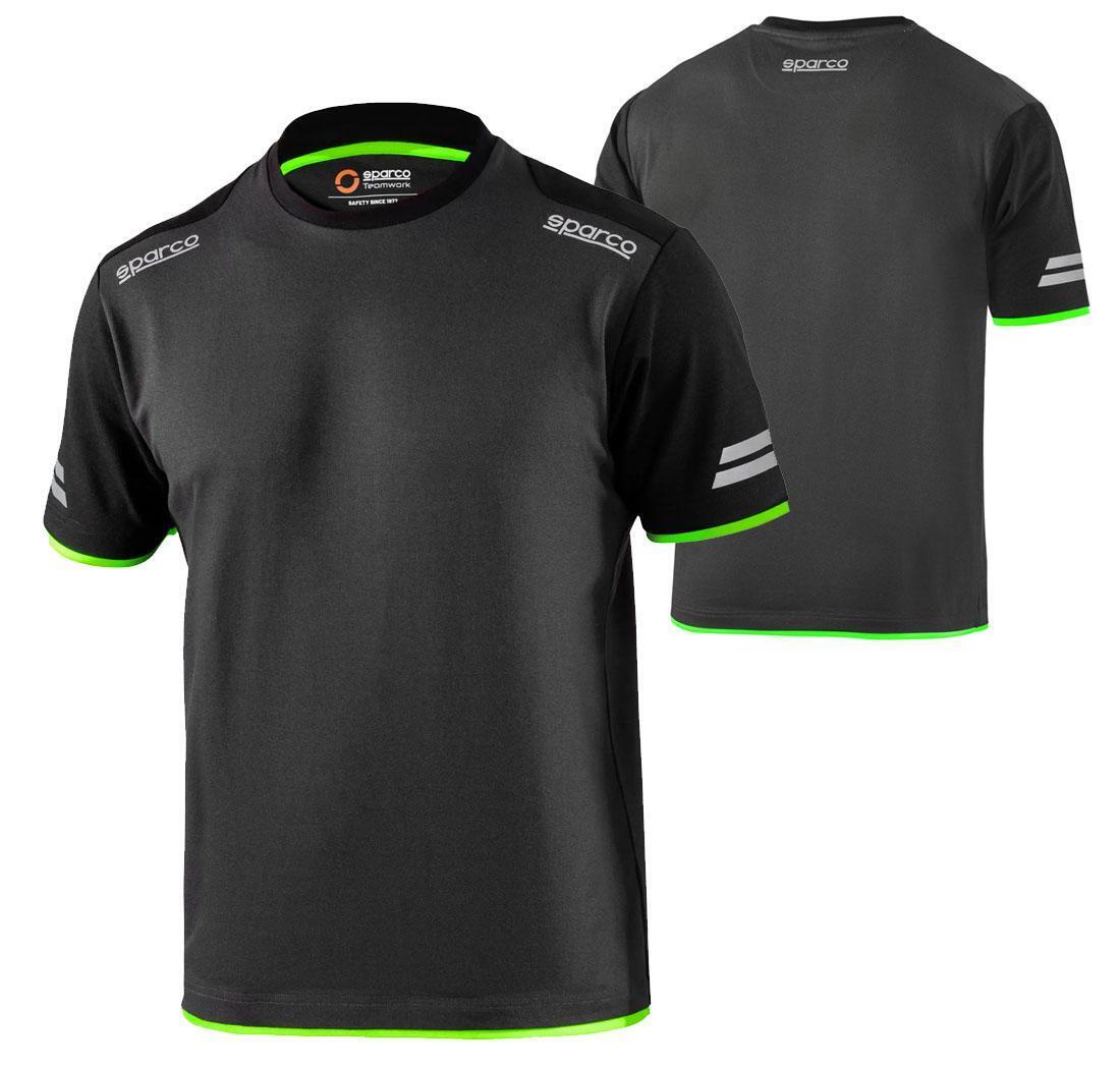 TECH T-SHIRT Tucson - gris/verde fluo L