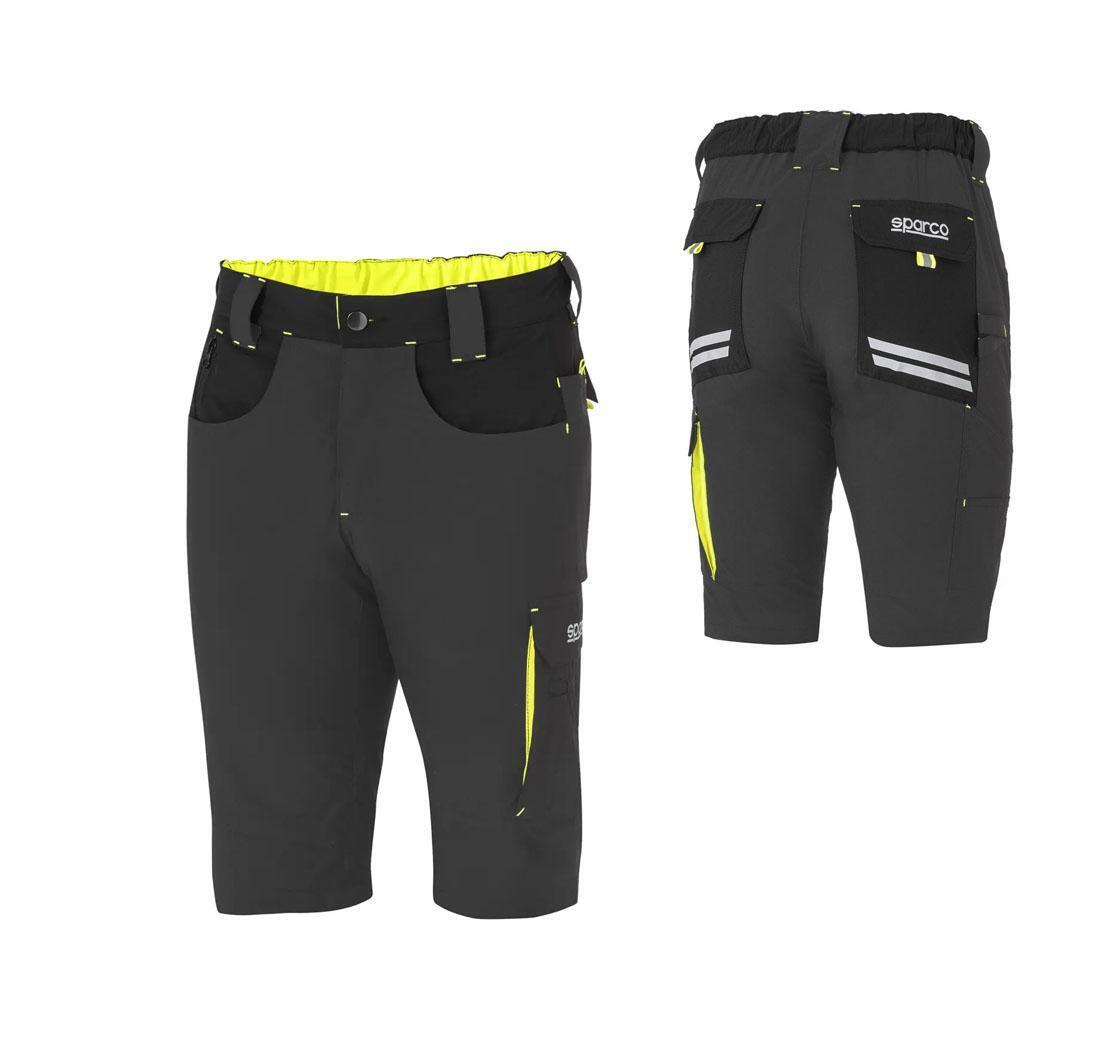Pantalones LIGHT SHORT TECH TROUSERS Laredo - gris/verde fluo L
