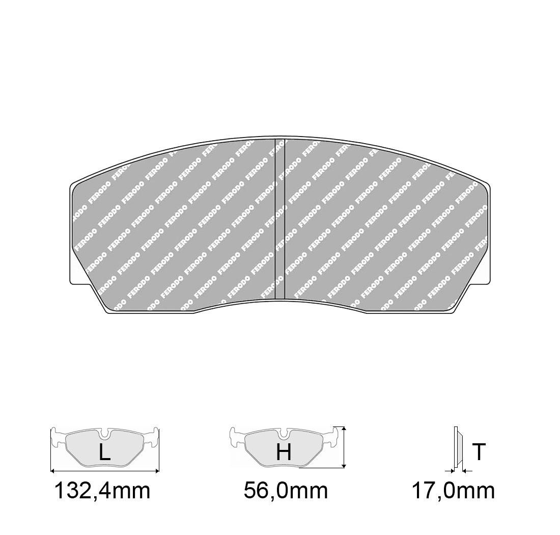 4 brake pads set - FERODO