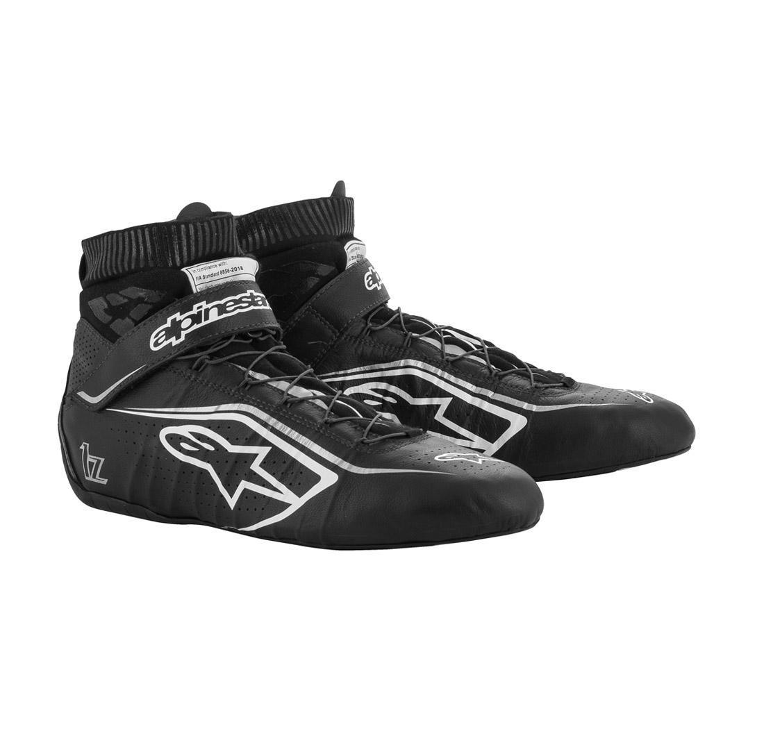 Alpinestars TECH-1 Z v2 race boots, black/white/silver, size 37