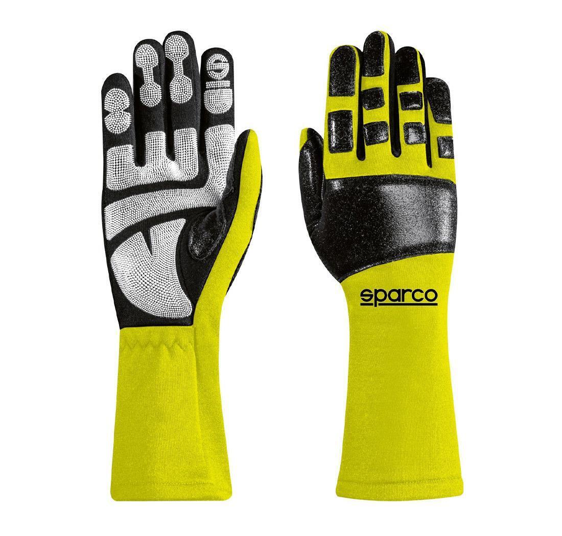 Gants Sparco mécano TIDE MECA jaune fluo - Taille 08