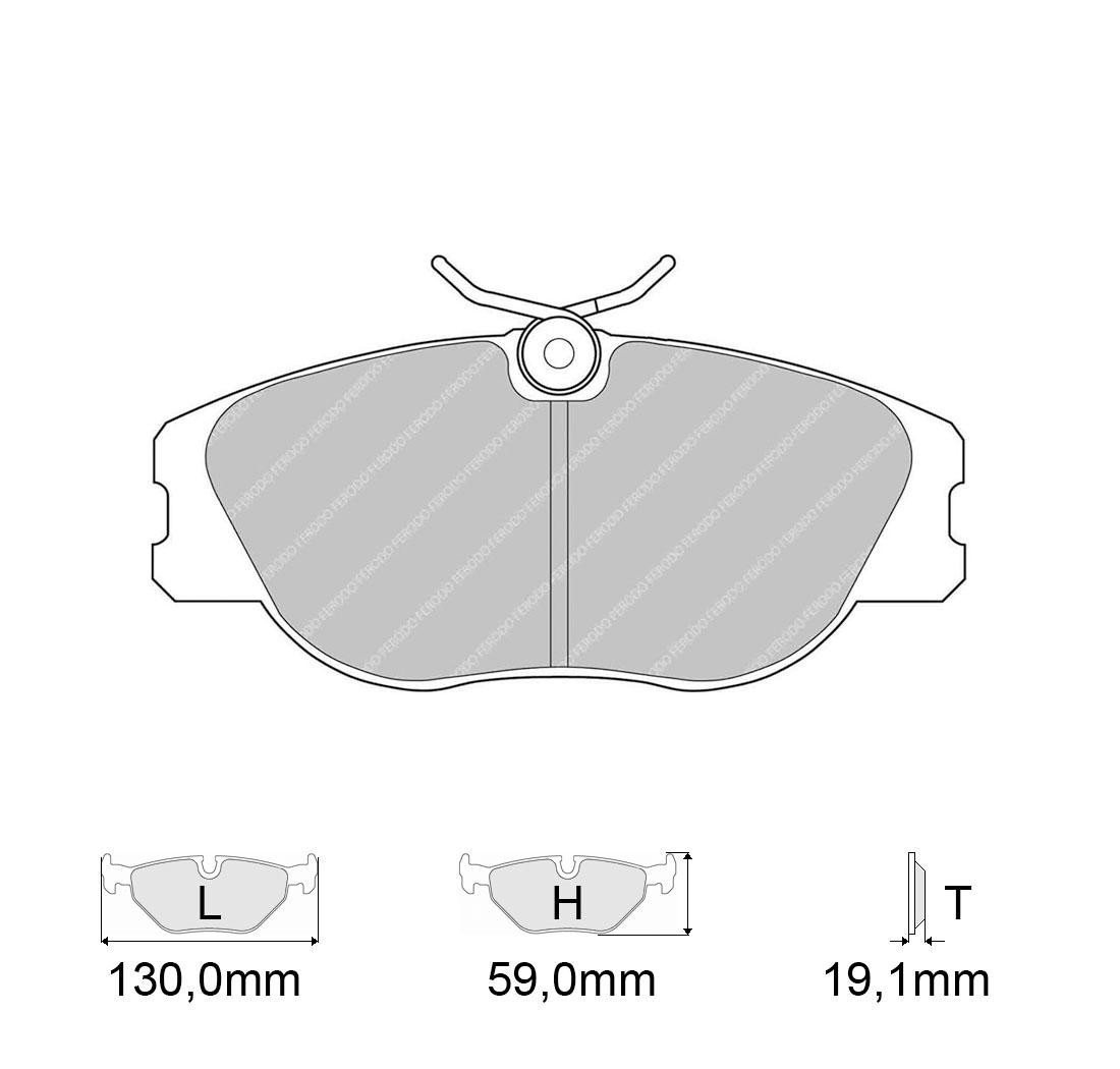 Plaquettes de frein FERODO Modèle FCP565