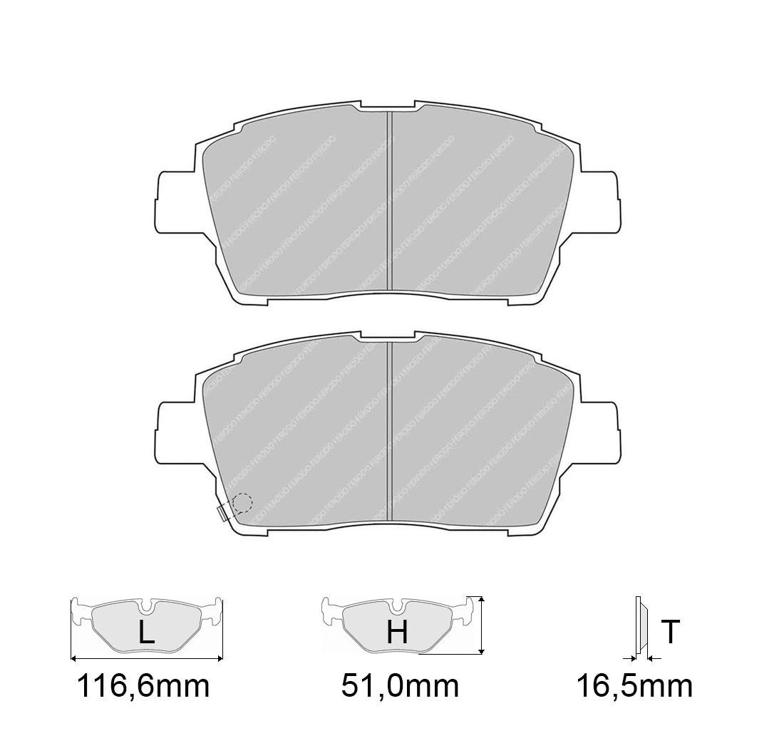 Conjunto de pastillas de freno, FERODO