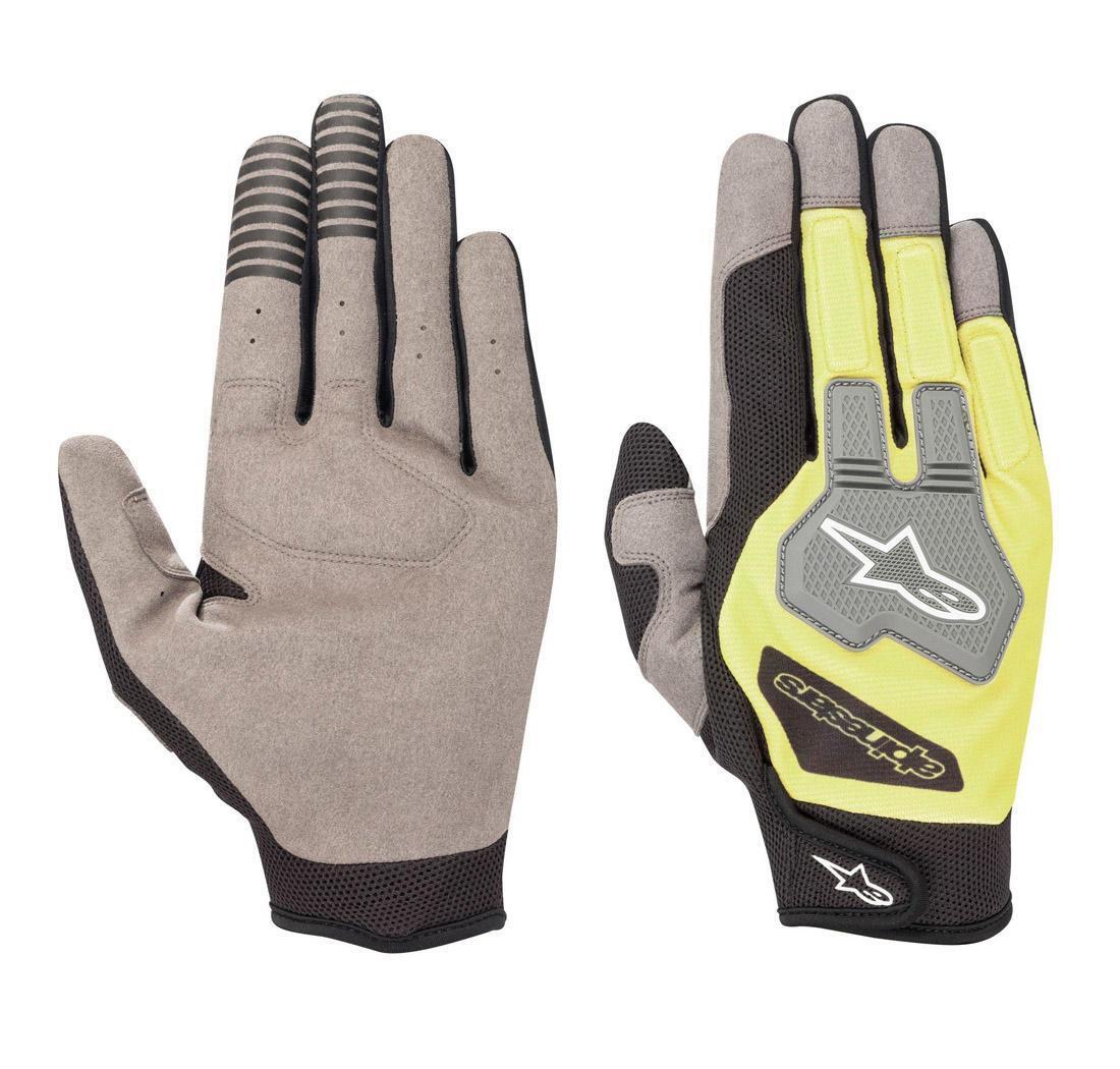 Guantes de trabajo Alpinestars ENGINE, negro/amarillo fluo - Tamaño L