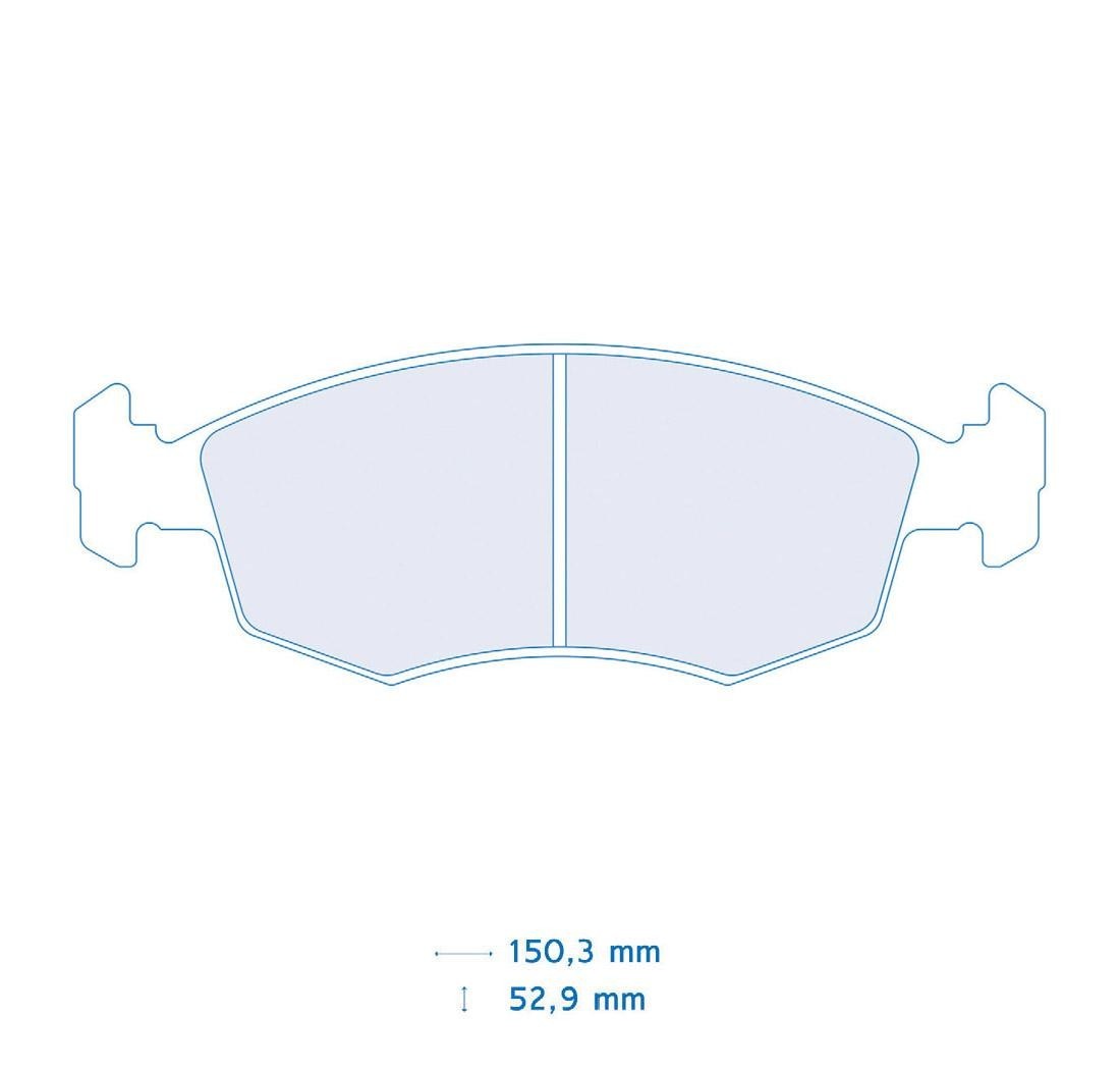 Set de 4 pastillas de freno - Carbone Lorraine