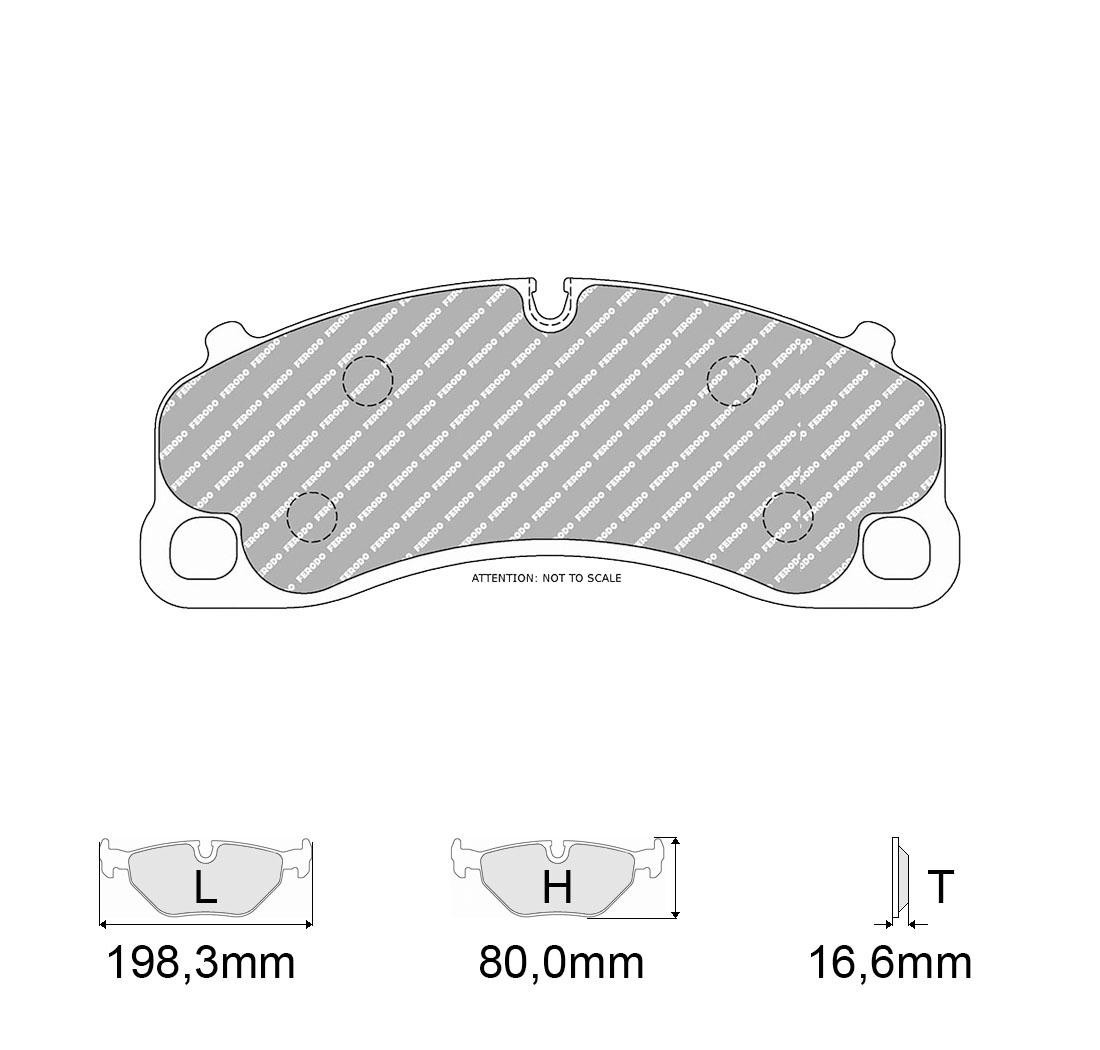 Plaquettes de frein FERODO Modèle FCP4664