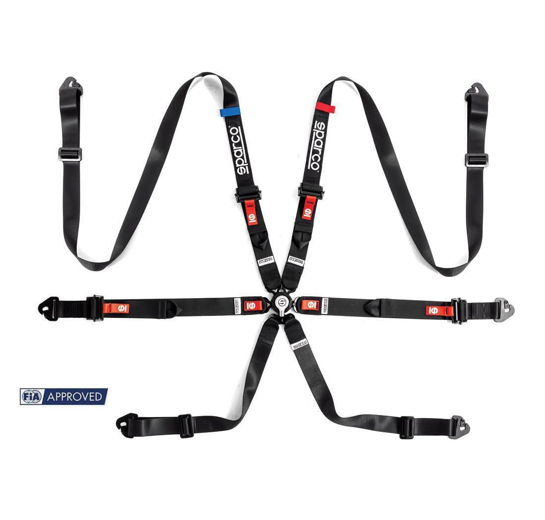 Harnais FIA Sparco 6 points PRO H-9 PLUS noir Harnais FIA Sparco 6 points PRO H-9 PLUS noir
