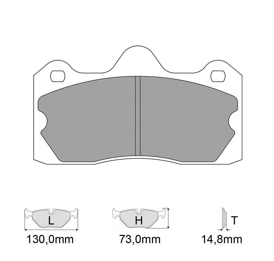 Plaquettes de frein FERODO Modèle FRP3115