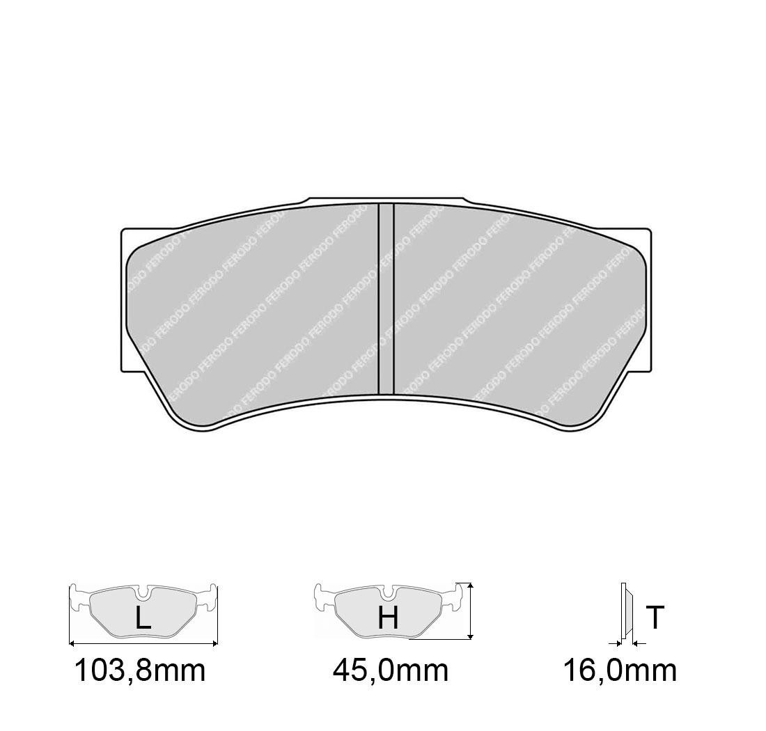 Conjunto de pastillas de freno, FERODO