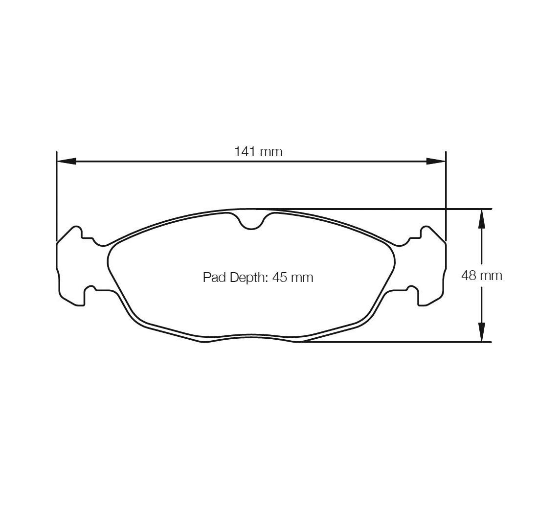 Brake Pads PAGID FCP876 Model