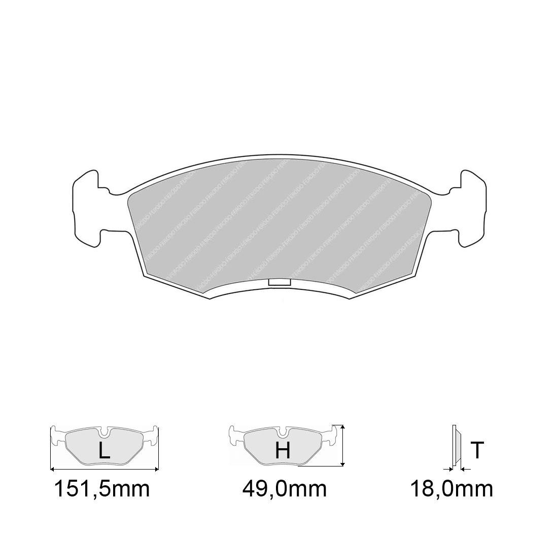 Brake Pads FERODO FCP276 Model