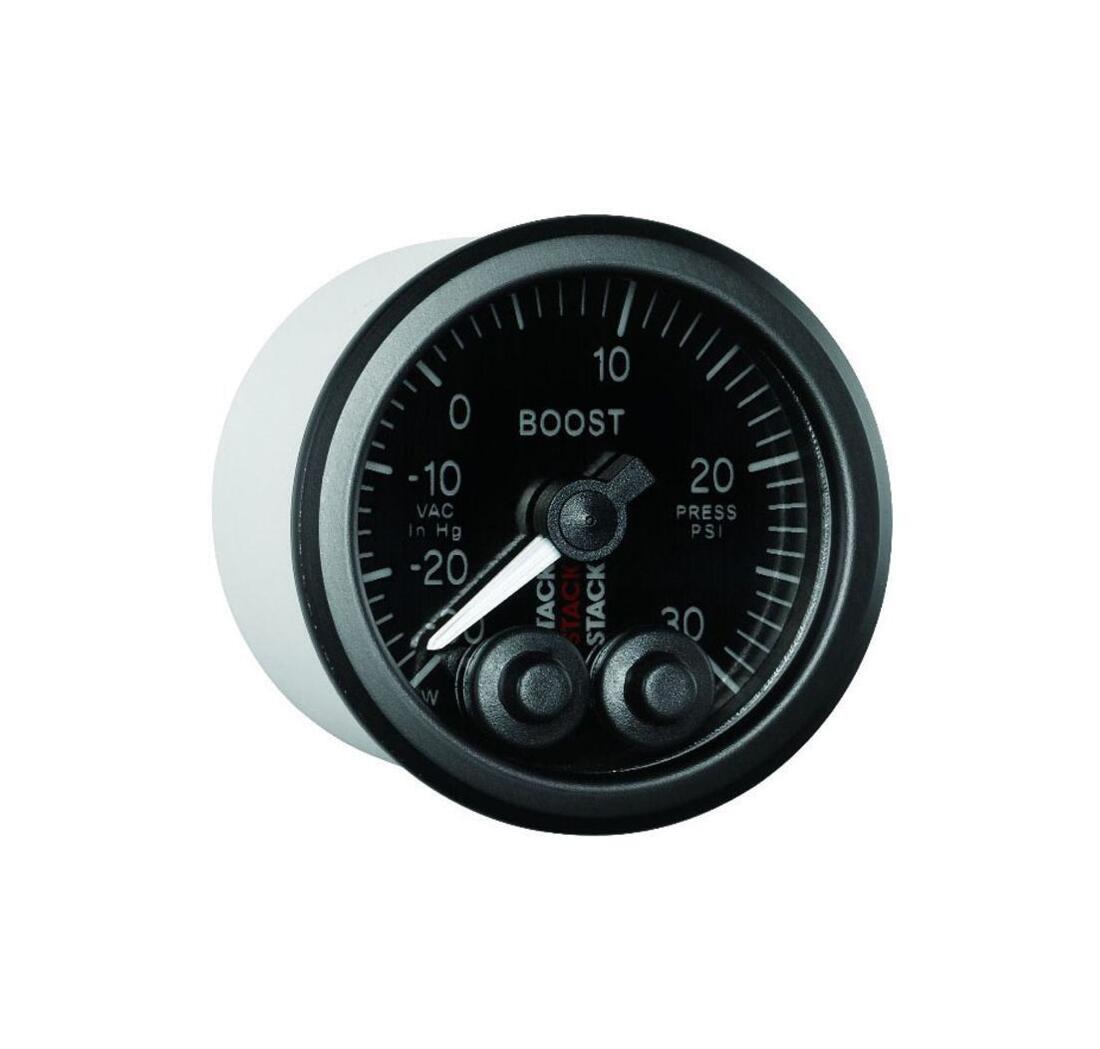 Stack PRO CONTROL Turbo Boost Pressure Gauge (-30+30 psi) - black
