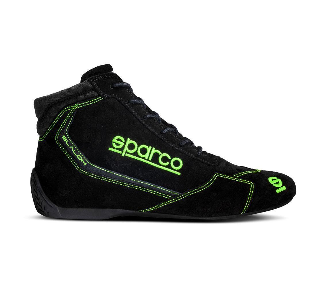 Sparco race shoes SLALOM, black/fluo green - Size 36