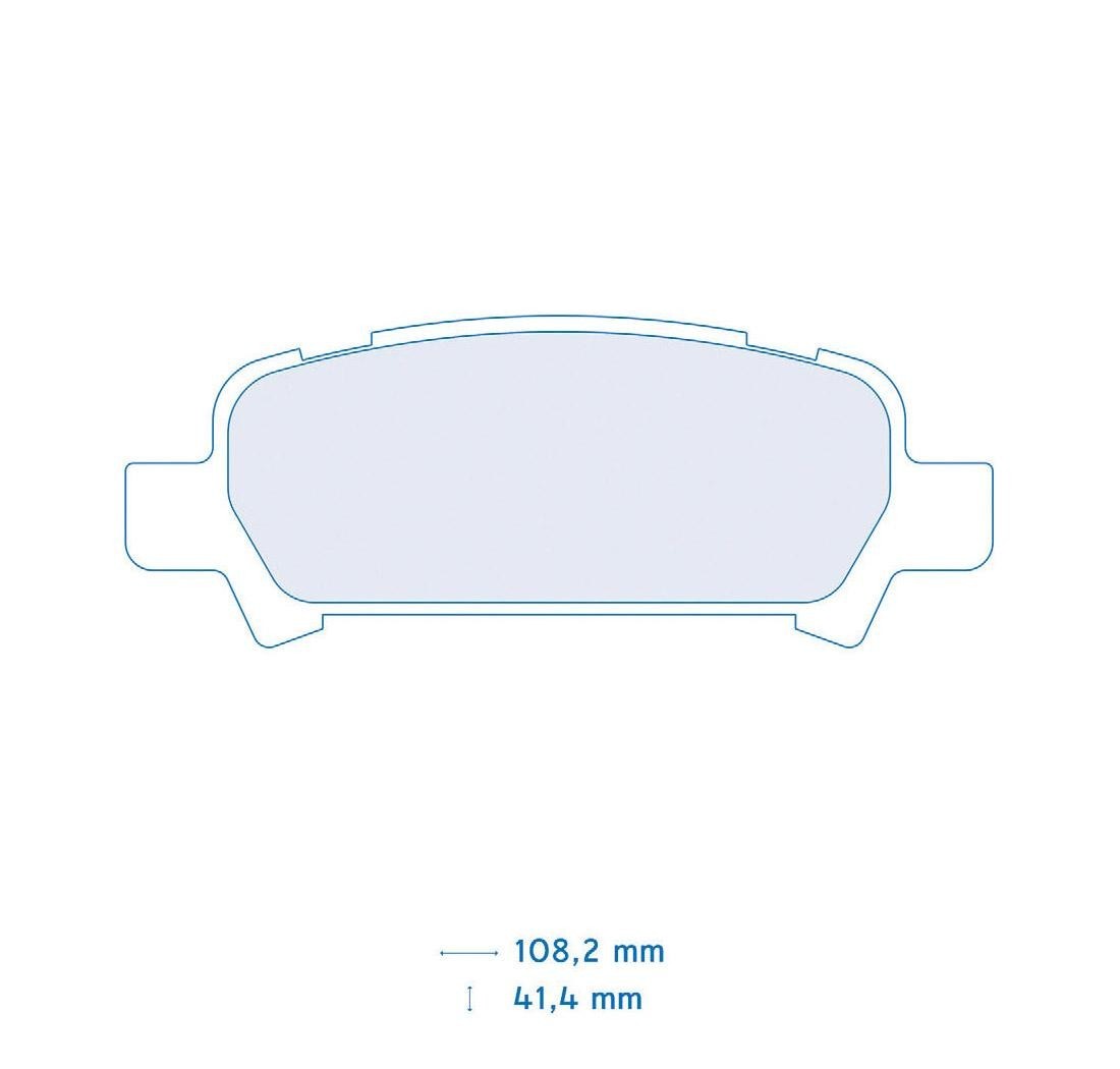 Set de 4 pastillas de freno - Carbone Lorraine