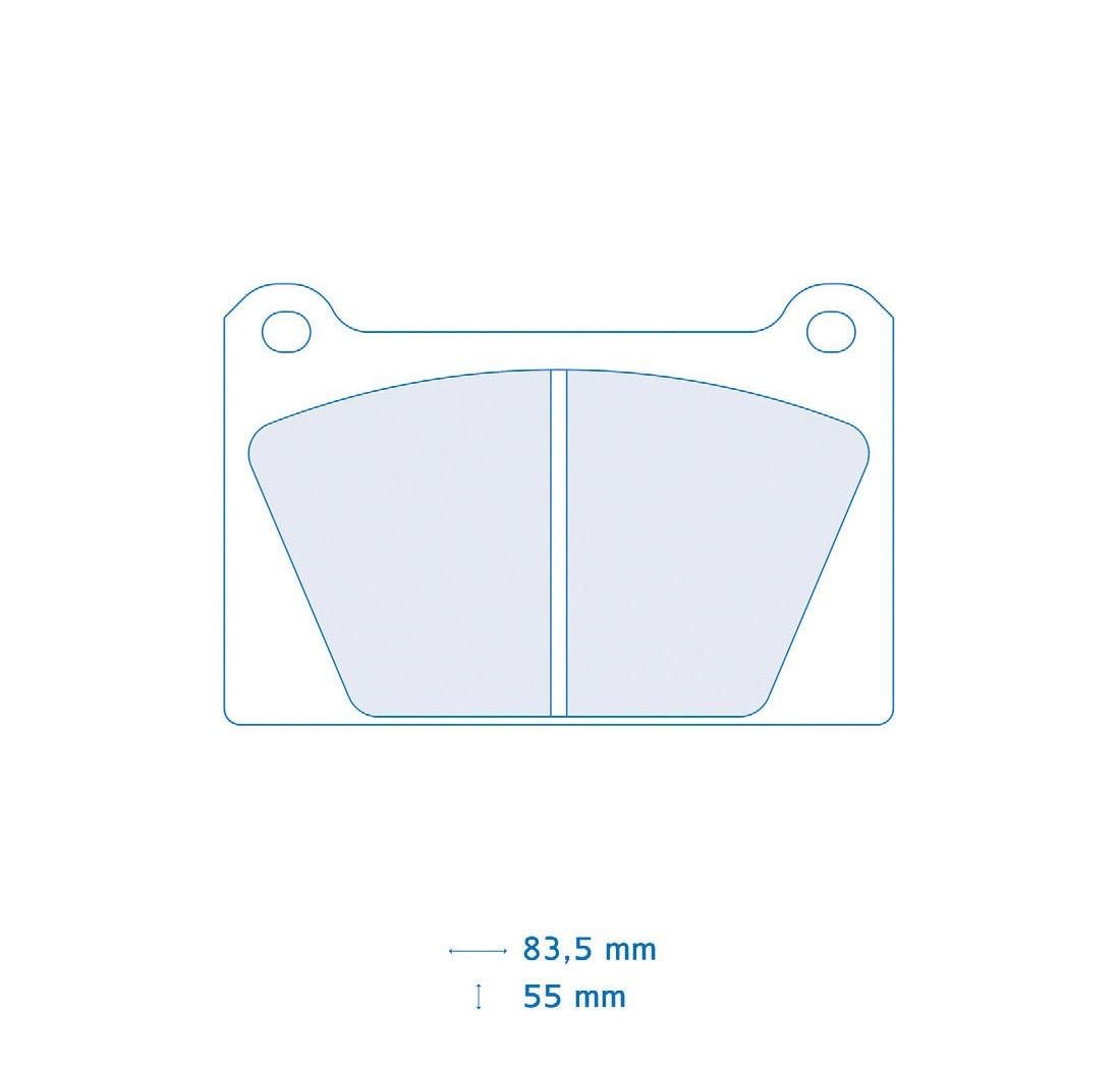 4 brake pads set - Carbone Lorraine