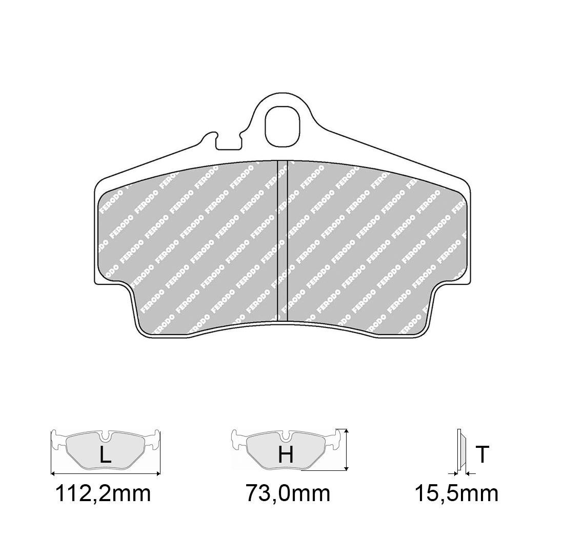 4 brake pads set - FERODO